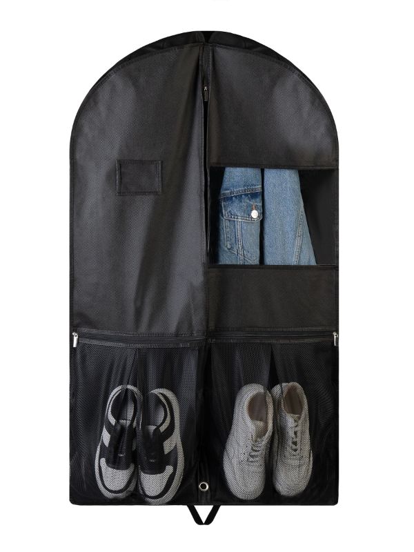 Photo 1 of BAGYHACKS™ 43-Inch Heavy Duty Garment Bag w/Pocket for Dresses, Suits, Jackets, Shoes 43-inch w/pockets