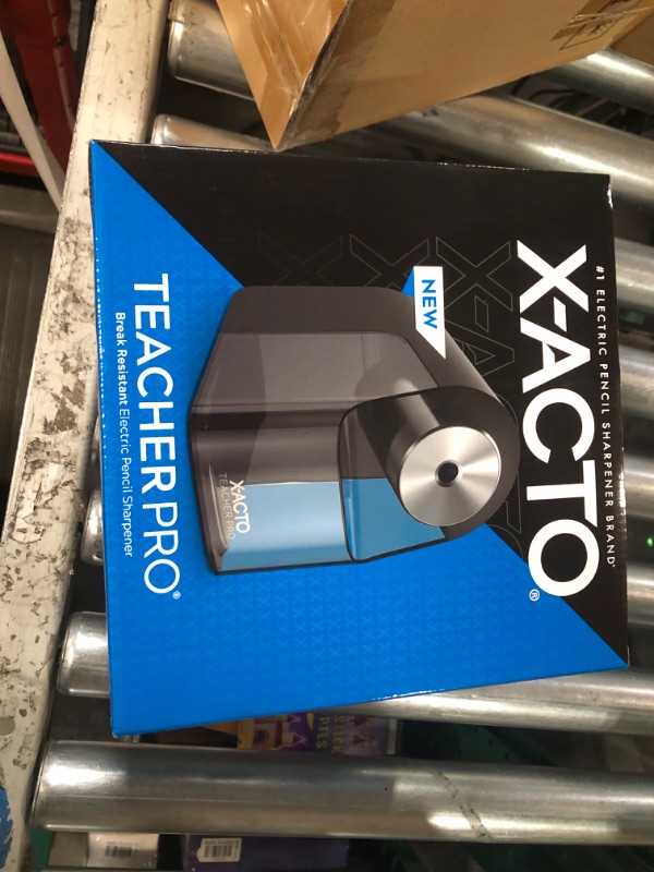 Photo 2 of X-Acto® TeacherPro® Classroom Electric Pencil Sharpener, Blue Black