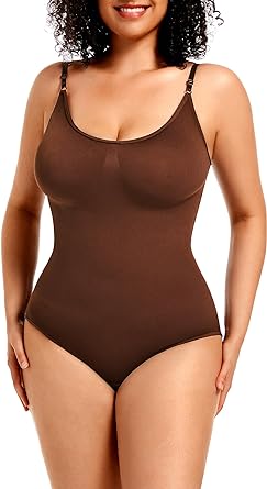 Photo 1 of ZTN Bodysuit for Women Tummy Control Shapewear Sexy Sculpting Body Shaper Seamless Ribbed Butt Lifter 