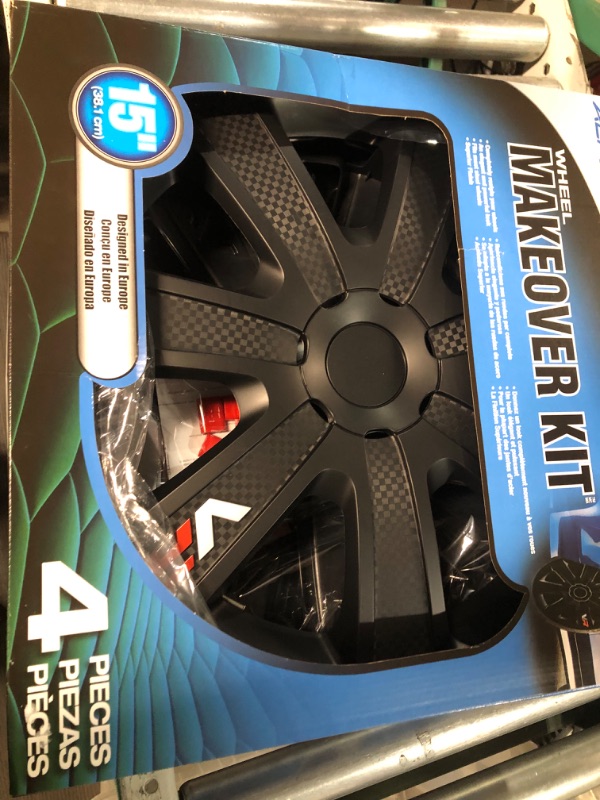 Photo 1 of Alpena 58259A VR Carbon Wheel Cover Kit - Black - 15-Inch - Pack of 4 15" Black