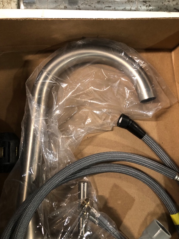 Photo 1 of **FAUCET HEAD IS BROKEN OFF**
Moen Adler Spot Resist Stainless One-Handle High Arc Kitchen Sink Faucet 