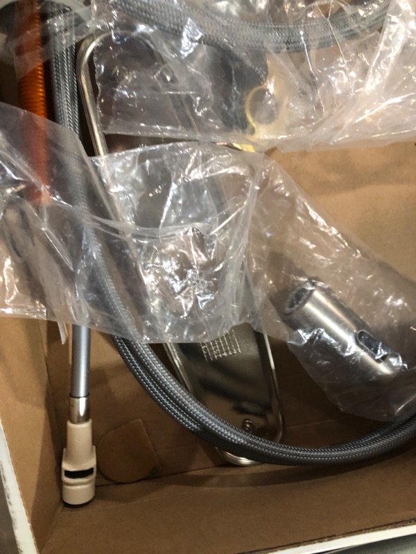 Photo 1 of **FAUCET HEAD IS BROKEN OFF**
Moen Adler Spot Resist Stainless One-Handle High Arc Kitchen Sink Faucet 