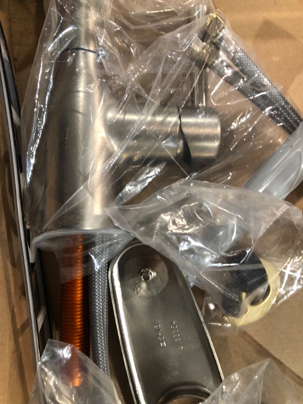 Photo 1 of **FAUCET HEAD IS BROKEN OFF**
Moen Adler Spot Resist Stainless One-Handle High Arc Kitchen Sink Faucet 