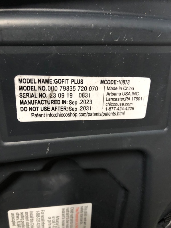 Photo 2 of B07M7WXK9SChicco GoFit Plus Backless Booster Car Seat with LATCH Attachment and Quick-Release LATCH Removal, Portable Travel Booster Seat for children 40-110 lbs. | Iron/Black
