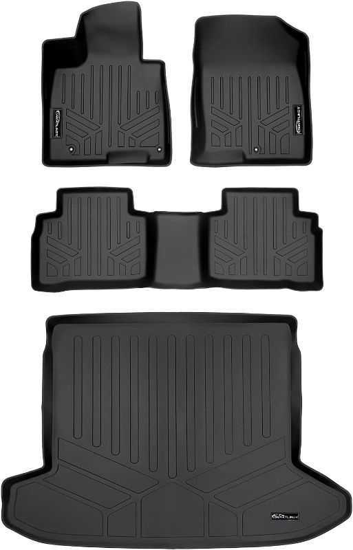 Photo 1 of SMARTLINER All Weather Custom Fit Black 2 Row Floor Mats & Cargo Liner Set Compatible with 2022-2023 Hyundai Tucson 