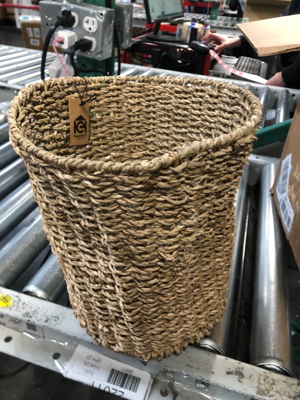 Photo 3 of ***USED***
Household Essentials ML-5692 Woven Seagrass Wicker Waste Bin - for Bathrooms and Bedrooms - Natural,Brown,Small