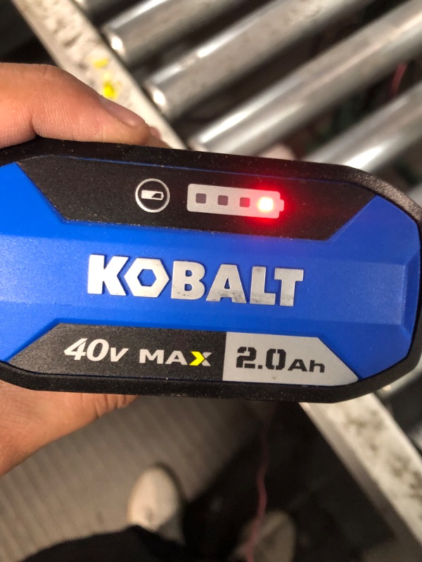 Photo 2 of Kobalt 40-Volt 4-Amps 2.0ah Rechargeable Lithium Ion (Li-Ion) Cordless Power Equipment Battery