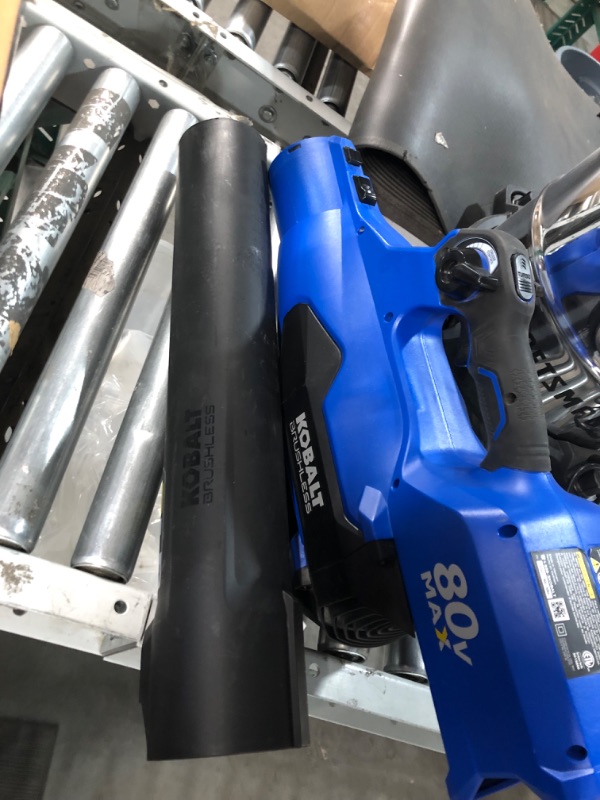 Photo 5 of ***USED - NO BATTERY AND CHARGER***
Kobalt 80-volt 630-CFM 140-MPH Battery Handheld Leaf Blower