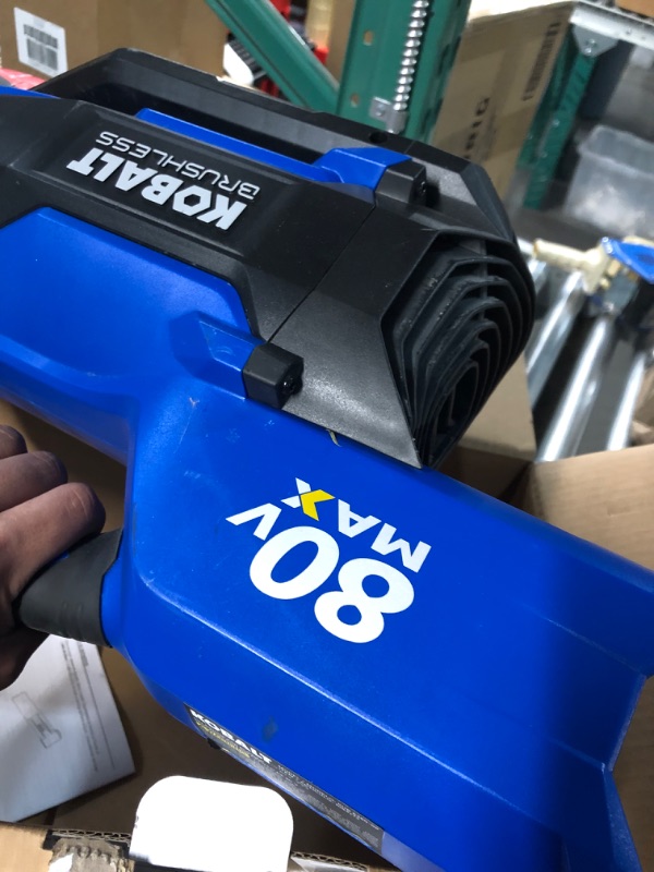 Photo 8 of ***USED - NO BATTERY AND CHARGER***
Kobalt 80-volt 630-CFM 140-MPH Battery Handheld Leaf Blower