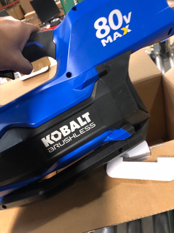 Photo 3 of ***USED - NO BATTERY AND CHARGER***
Kobalt 80-volt 630-CFM 140-MPH Battery Handheld Leaf Blower