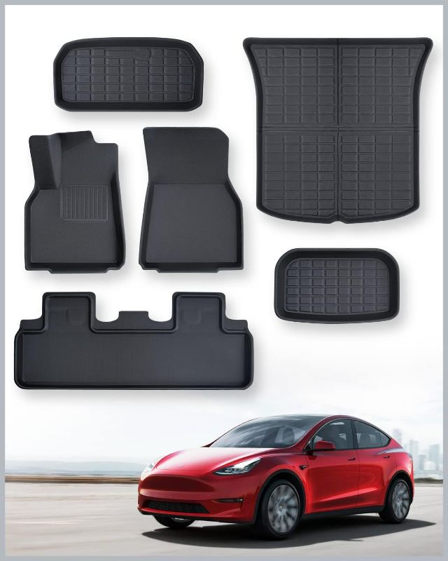 Photo 1 of **SEE NOTES**
TAPTES Floor Mats Full Set for Tesla Model Y Accessories 2024 2023 2022 2021, XPE All Weather,Model Y Floor Mats 2021-2024 Front Rear Trunk Cargo Liner Mat,Waterproof Interior Accessories 5 Seater
