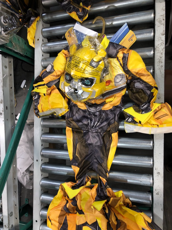 Photo 2 of Disguise Transformers Rise of the Beasts Boy's Bumblebee Costume size S 4-6