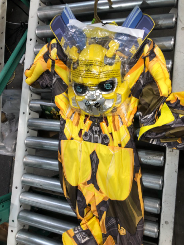 Photo 3 of Disguise Transformers Rise of the Beasts Boy's Bumblebee Costume size M 8-10