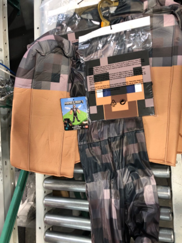 Photo 2 of Boys' Minecraft Steve In Netherite Armor Halloween Costume size L 10-12