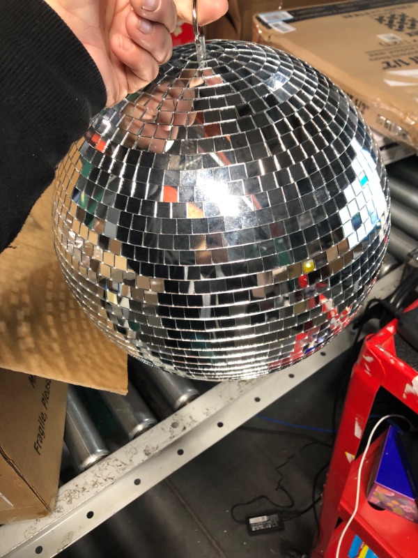 Photo 2 of Mirror Disco Ball Sumono 12 Inch Mirror Ball Lightning Ball