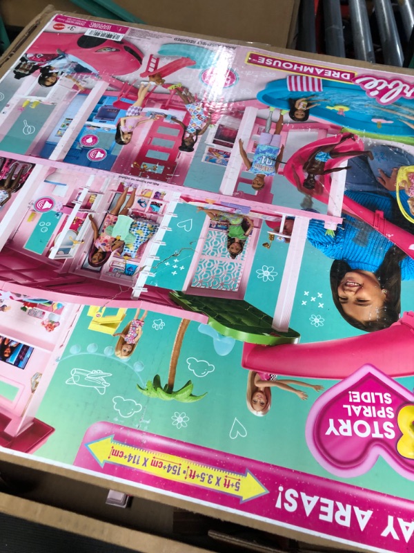 Photo 2 of Barbie Dreamhouse 2023, Pool Party Doll House with 75+ Pieces