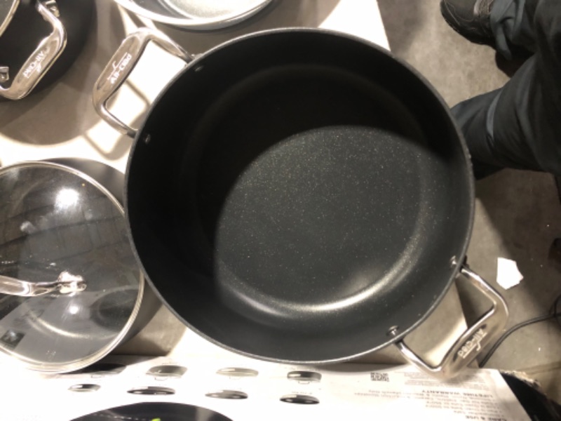 Photo 3 of ***DAMAGED - BENT - SEE PICTURES***
All-Clad HA1 Hard Anodized Nonstick Cookware Set, Pots and Pans Set, 13 Piece, Black