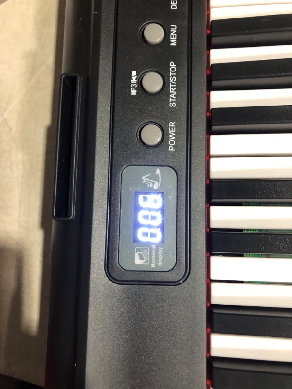 Photo 3 of Digital Piano 88 Key Full Size Semi Weighted Electronic Keyboard Piano with Music Stand,Power Supply,Bluetooth,MIDI,for Beginner Professional at Home/Stage