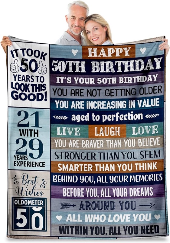 Photo 1 of 50th Birthday Gifts for Men Women, 50th Birthday Gift Ideas, Milestone 50th Birthday 