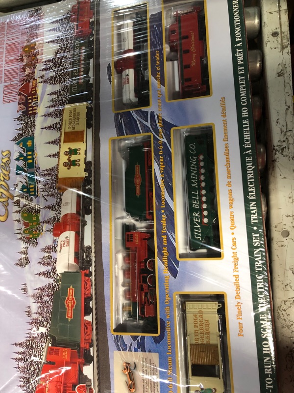 Photo 3 of Bachmann Trains - Jingle Bell Express Ready To Run Electric Train Set - HO Scale