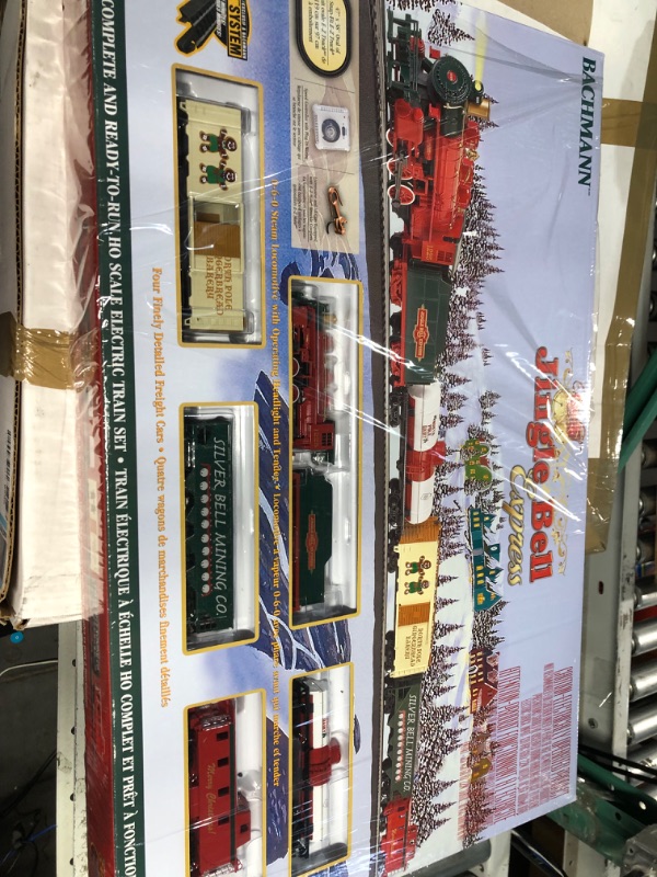 Photo 2 of Bachmann Trains - Jingle Bell Express Ready To Run Electric Train Set - HO Scale