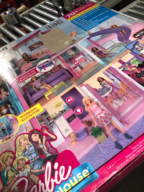 Photo 1 of Barbie DreamHouse Dollhouse with 70+ Accessories, 