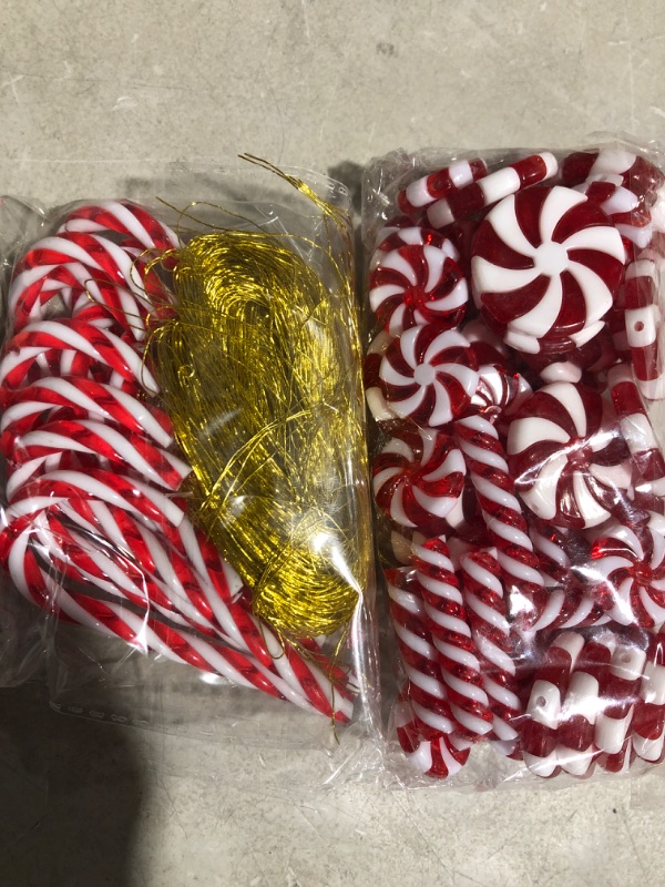 Photo 2 of * see all images *
Christmas Plastic Candy Cane for Christmas Tree Decor Plastic Peppermint Swirl Cane 