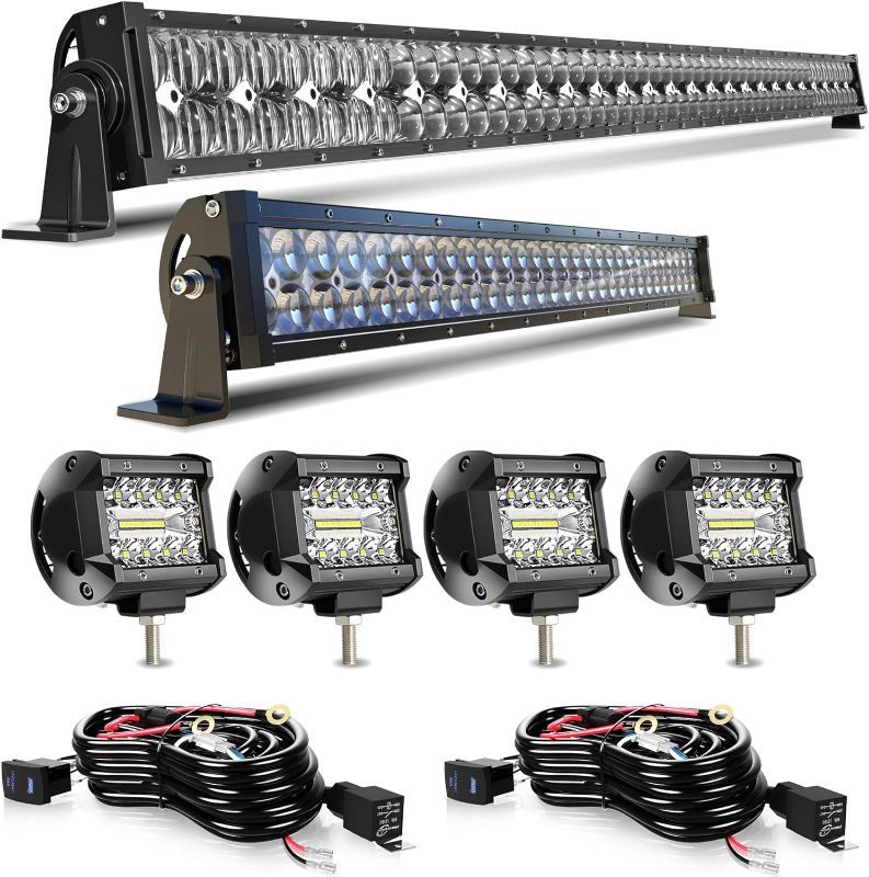 Photo 1 of DOT 5D 52Inch 300W&32Inch 180W Led Light Bar+4X 4Inch 60W Led Cube Pods *IMAGES FOR REFERENCE)