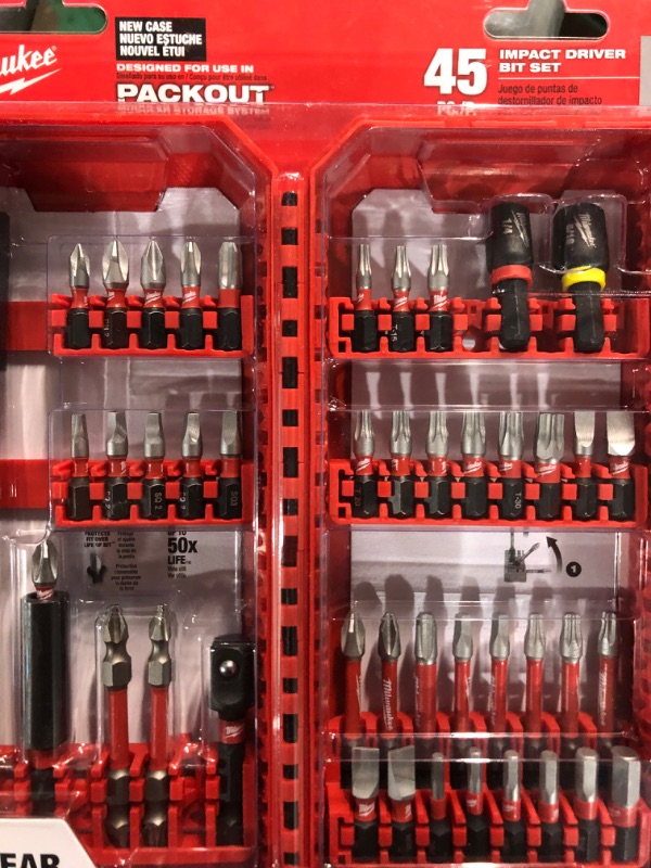 Photo 2 of  Milwaukee Tool 45Pc. Shockwave Impact Duty Driver Bit Set