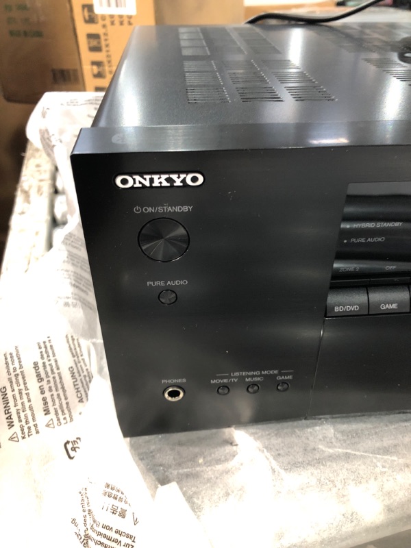 Photo 1 of Onkyo TX-NR6050 7.2-Channel Network Home Theater Smart AV Receiver 8K/60, 4K/120Hz