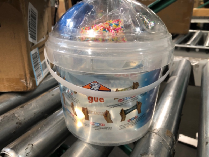 Photo 1 of Elmer's GUE Premade Includes 5 Sets of Slime Add-ins, 3 Lb. Bucket, Glassy Clear