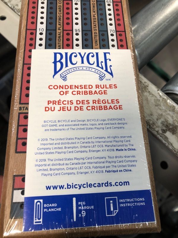 Photo 3 of Bicycle 3-Track Color Coded Wooden Cribbage Board Games Bicycle 3-Track Cribbage Board 2 pack