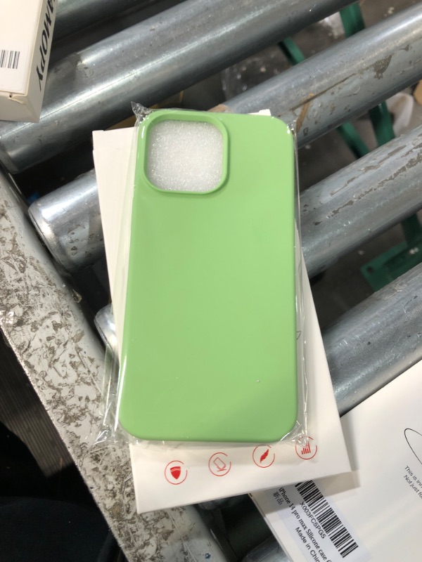 Photo 2 of  iPhone 14 Pro Max Case, Liquid Silicone Case Green