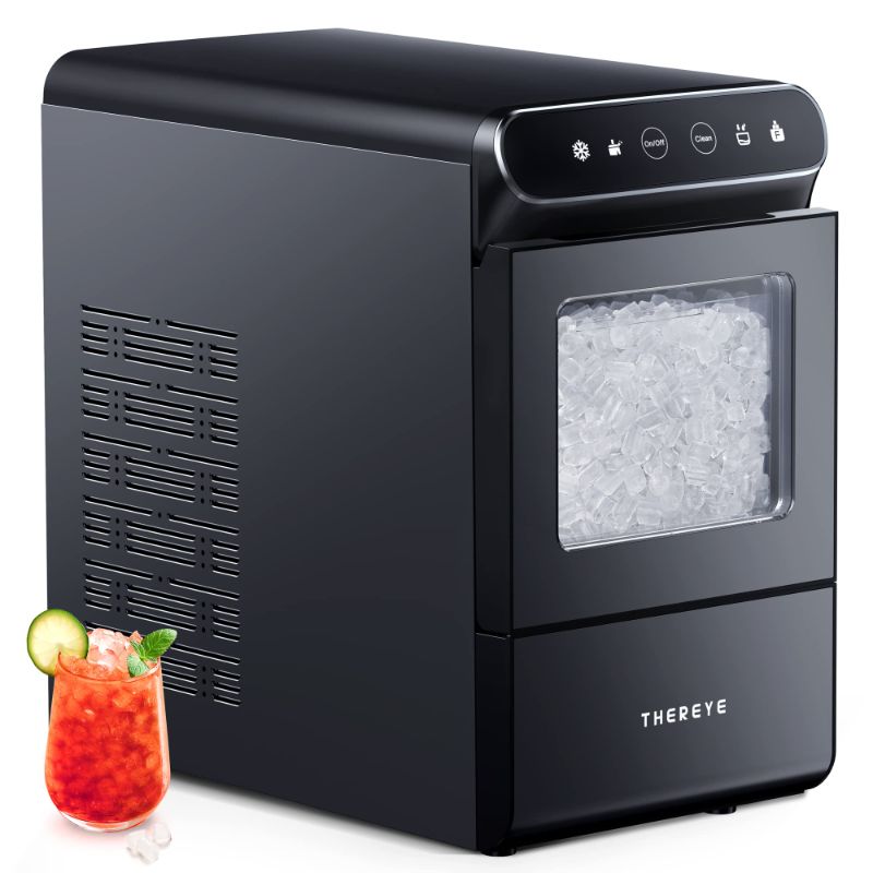 Photo 1 of ***PARTS ONLY READ NOTES*** 
Countertop Nugget Ice Maker, Front-Loading Pebble Ice Maker Machine, 30lbs Per Day