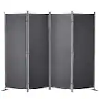 Photo 1 of **NON FUNCTIONA*FOR PARTS ONLT*MISSING PARTS 
4-Panel Room Divider 5.6 ft. Fabric Partition Room Dividers and Folding Privacy Screens