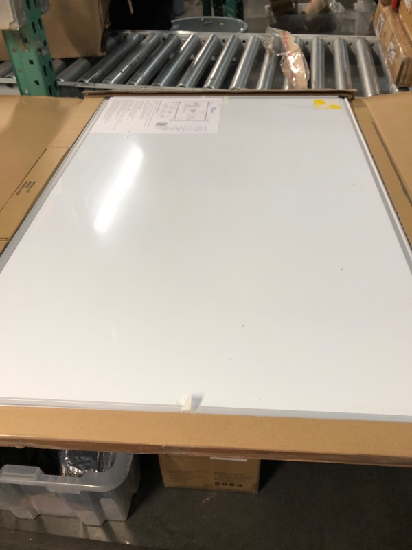 Photo 1 of XBoard Magnetic Dry Erase Board/Whiteboard, 36 X 24 Inches, Double Sided White Board,1 Dry Eraser & 3 Dry Erase Markers & 4 Push Pin Magnets 36" x 24"