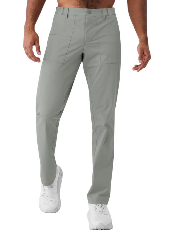 Photo 1 of PASLTER Mens Golf Pants Stretch Casual Dress Pants X-Large Grey