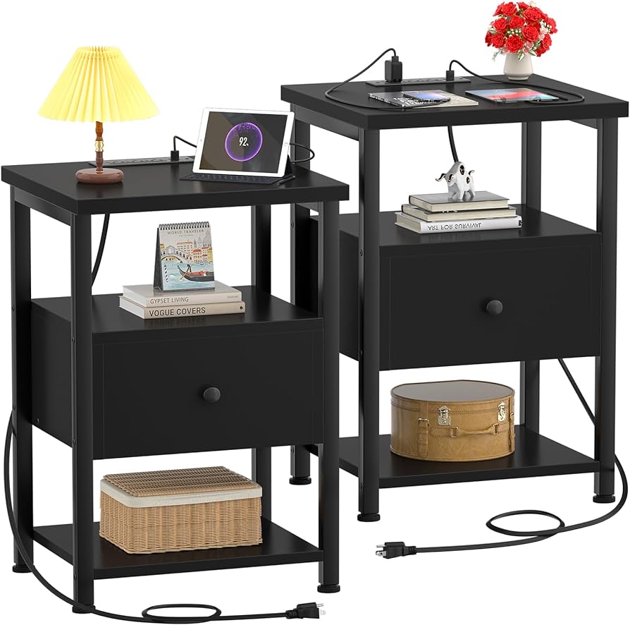 Photo 1 of **NON REFUNDABLE NO RETURNS SOLD AS IS**
**PARTS ONLY**
Ecoprsio Nightstand ONLY 1 NIGHT STAND BLACK