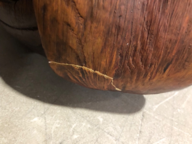 Photo 5 of ***USED - DAMAGED - CRACKED - SEE PICTURES***
Design Toscano DB383075 The Grande Tiki God Lono Tongue Side Table Statue 15 Inches Wide