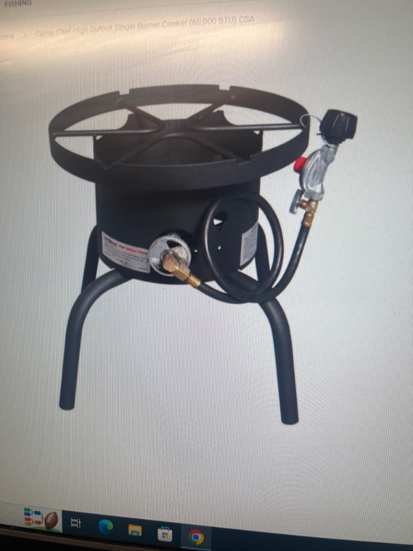 Photo 1 of Camp Chef Single Burner Outdoor Cooker, 