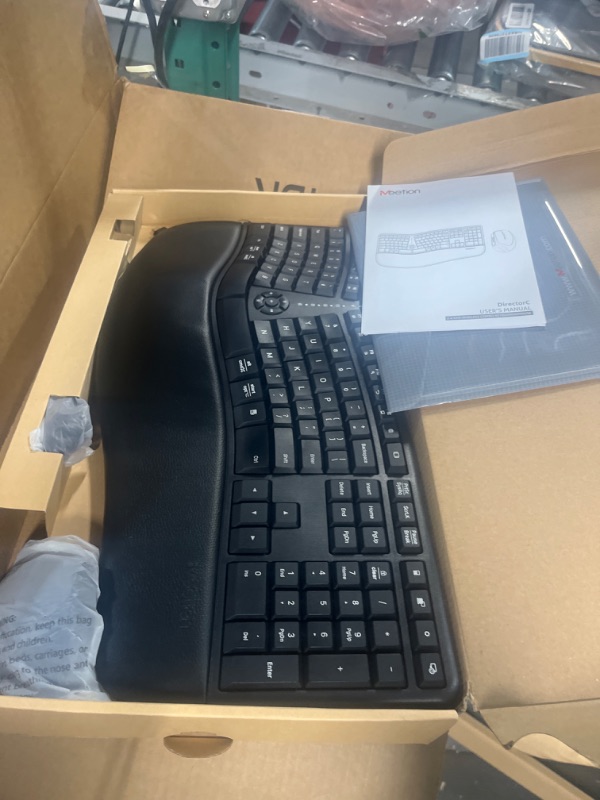 Photo 2 of MEETION Ergonomic Wireless Keyboard and Mouse,