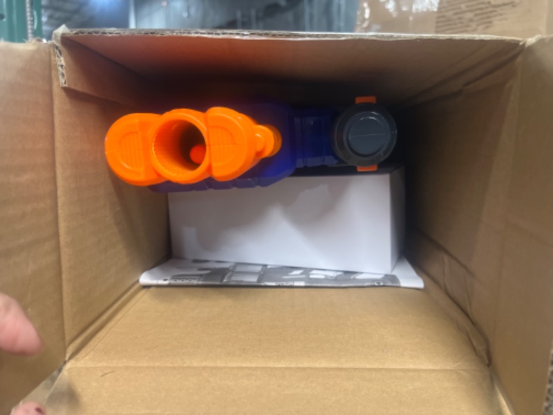 Photo 2 of DART ZONE Savage Spin Triple-Drum Motorized Blaster Commando Series, Blue and Orange 