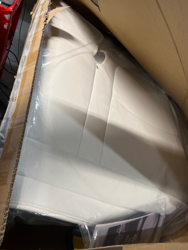 Photo 2 of Maysoo Tesla Seat Covers Model Y White Car Seat Covers(White-Organosilicon,Model Y(Full Set)) White Organosilicon model Y(full set)