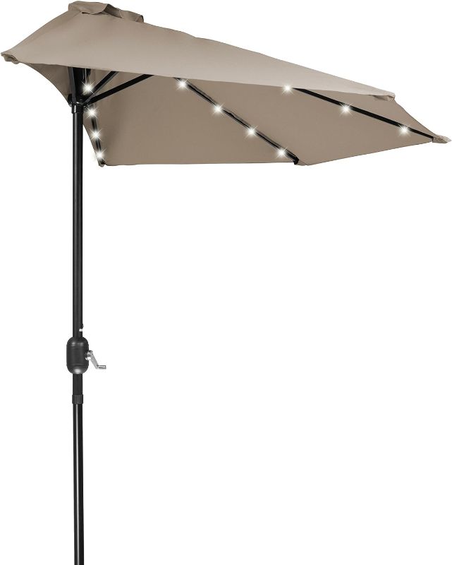 Photo 1 of led half patio umbrella