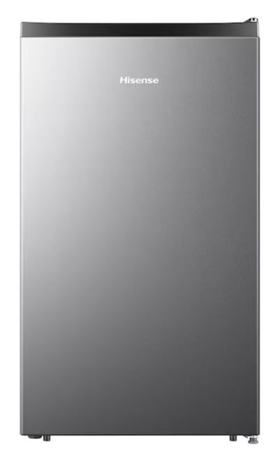 Photo 1 of **SEE NOTES/FOR PARTS**
Hisense 4.4-cu ft Counter-depth Freestanding Mini Fridge (Silver) ENERGY STAR