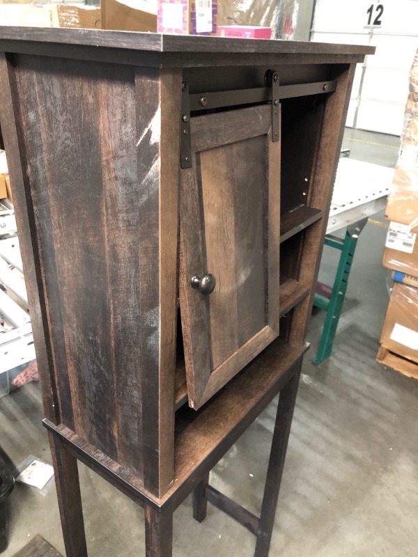 Photo 3 of *Similar to stock photo*
OKD Over The Toilet Storage Cabinet, Farmhouse Storage Cabinet Over Toilet with Sliding Barn Door & Adjustable Shelves, Home Space Saver 