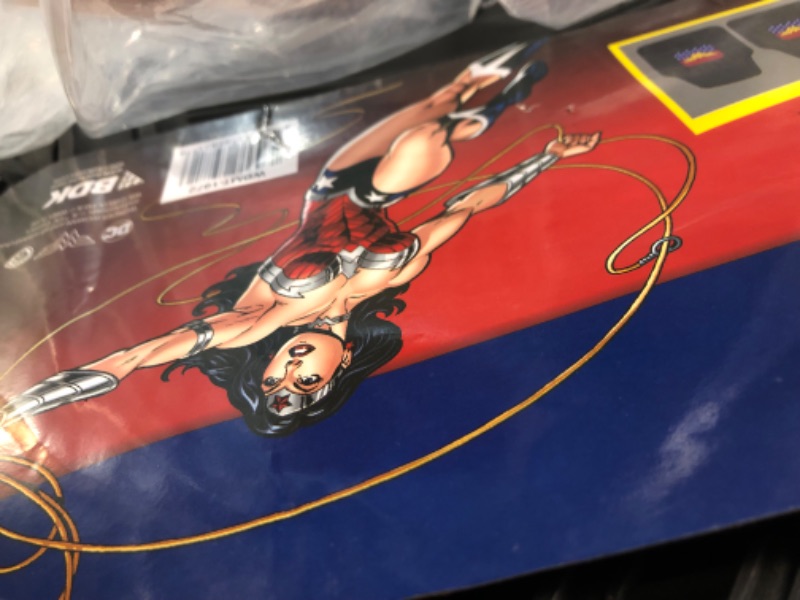 Photo 2 of BDK DC Comics - Classic Wonder Woman Car Floor Mats 3pc Set - Logo on Heavy Duty Rubber