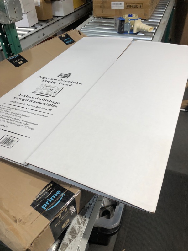 Photo 1 of Office Works 36 x 48-inche Large Tri-Fold Foldable Presentation Board for School Project, Exhibition, Workshop