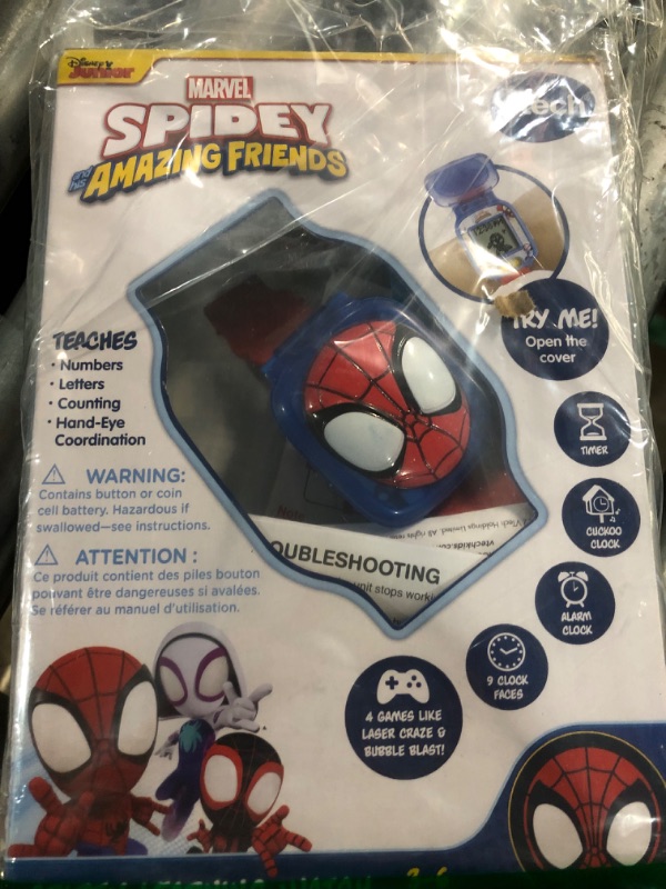 Photo 1 of VTech Spidey and His Amazing Friends Spidey Learning Watch, Red