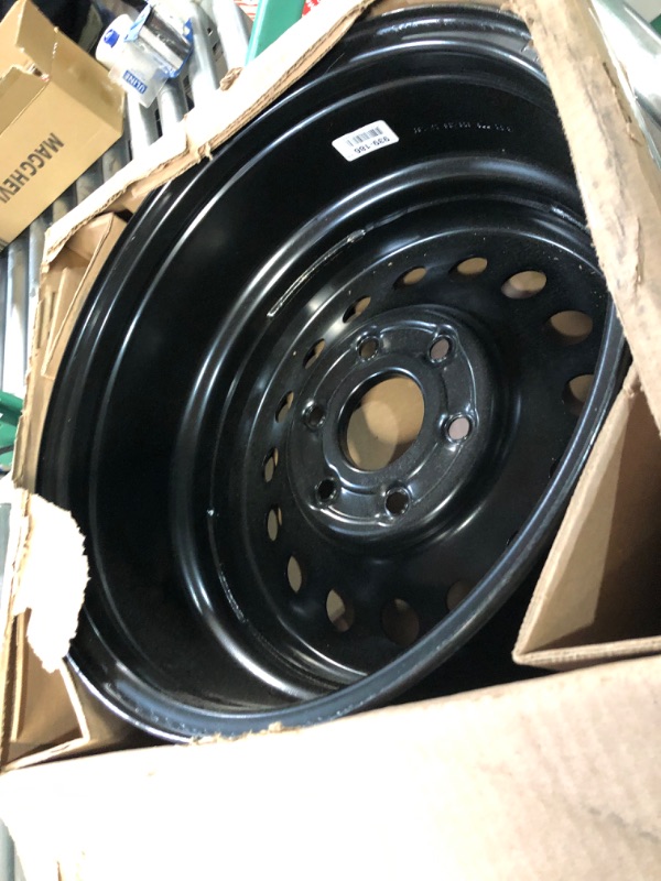 Photo 1 of Dorman 939-186 17 x 7.5 In. Steel Wheel Compatible with Select Cadillac / Chevrolet / GMC Models, Black